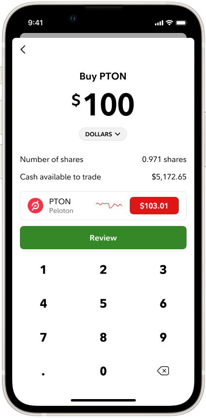 A later step of the new trade flow, with clear visual hierarchy.